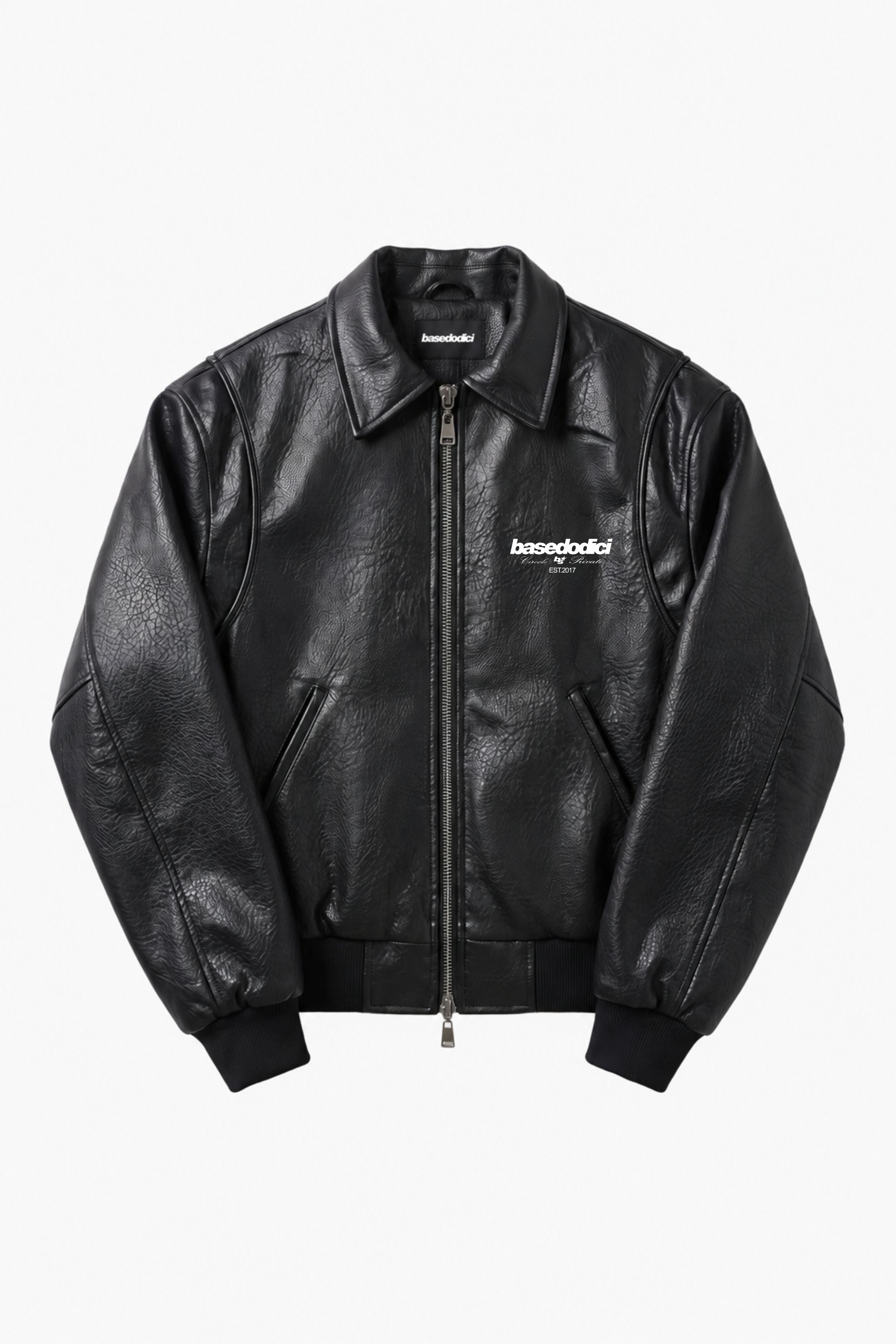 Leather Jacket "BROKENNESS" Circolo Black