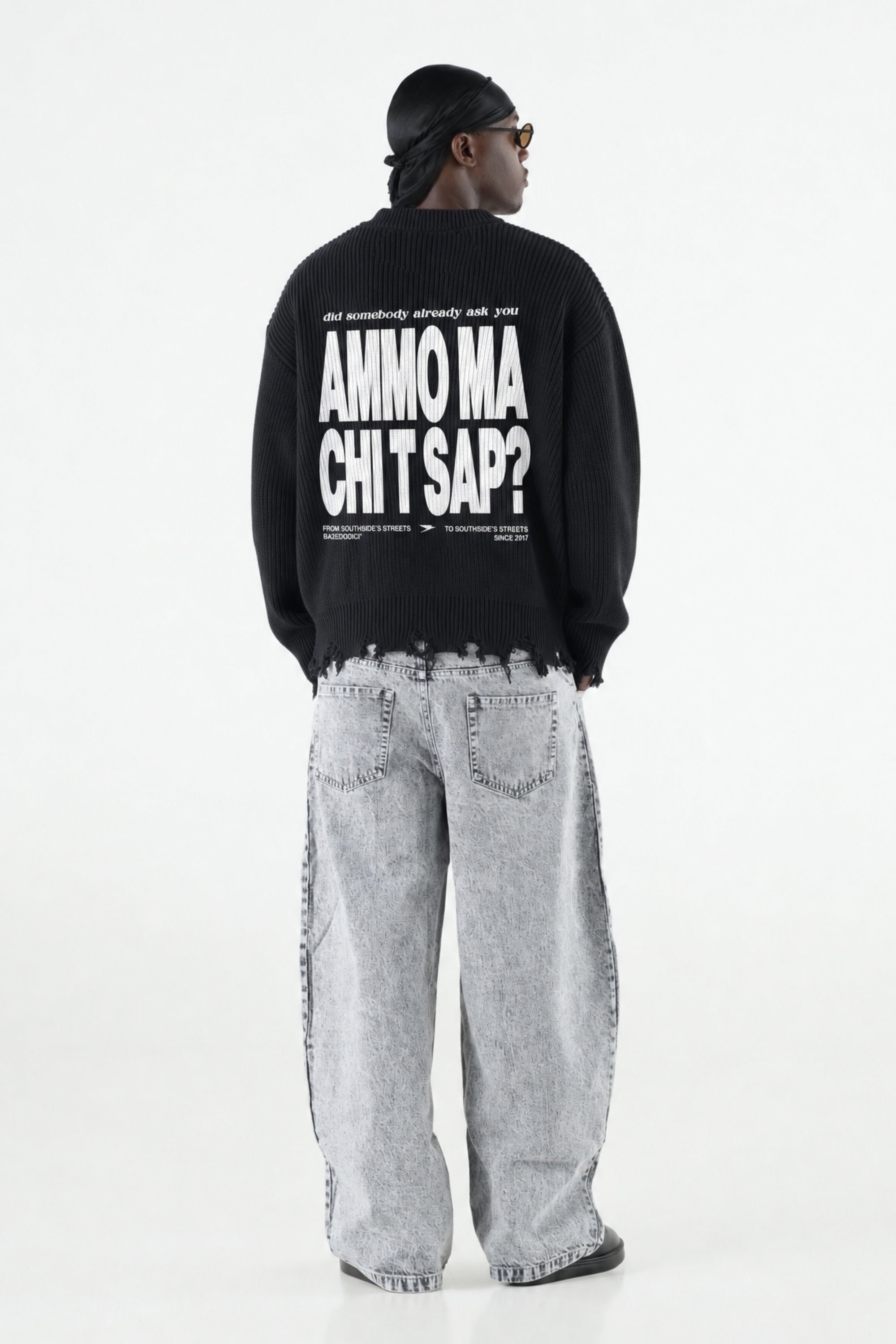 Knitwear "AMMO" CHI’T’SAP Black/White