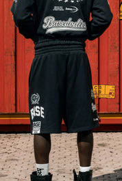 Fleece Jorts "LAST DELIVERY" Black
