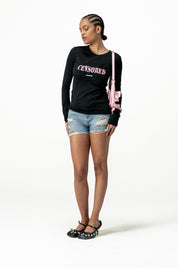 Longsleeve "DIVA" Censored Black
