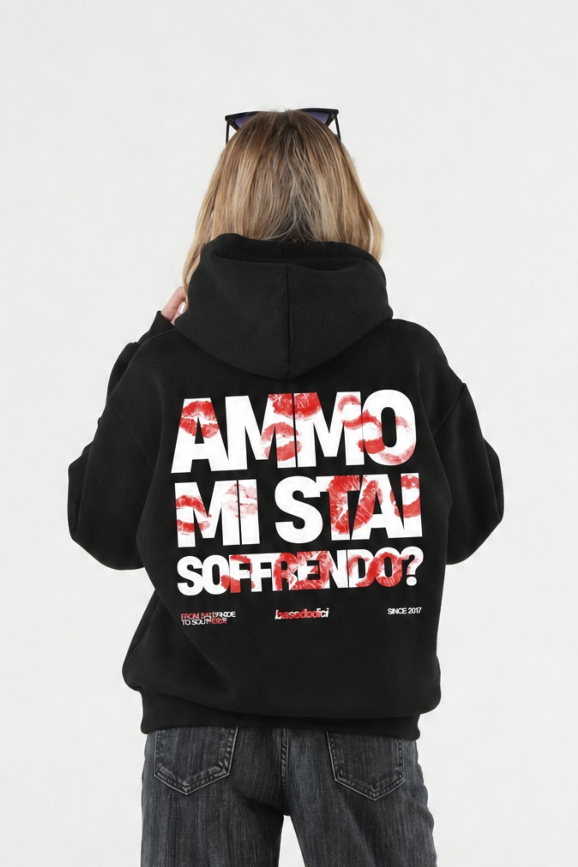 Hoodie "AMMO" MiStaiSoffrendo Black/Kiss