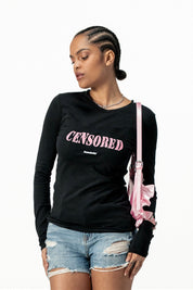 Longsleeve "DIVA" Censored Black