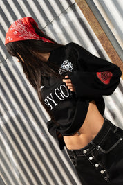 Polo Longsleeve "NEW MONEY" Baby Goat Black