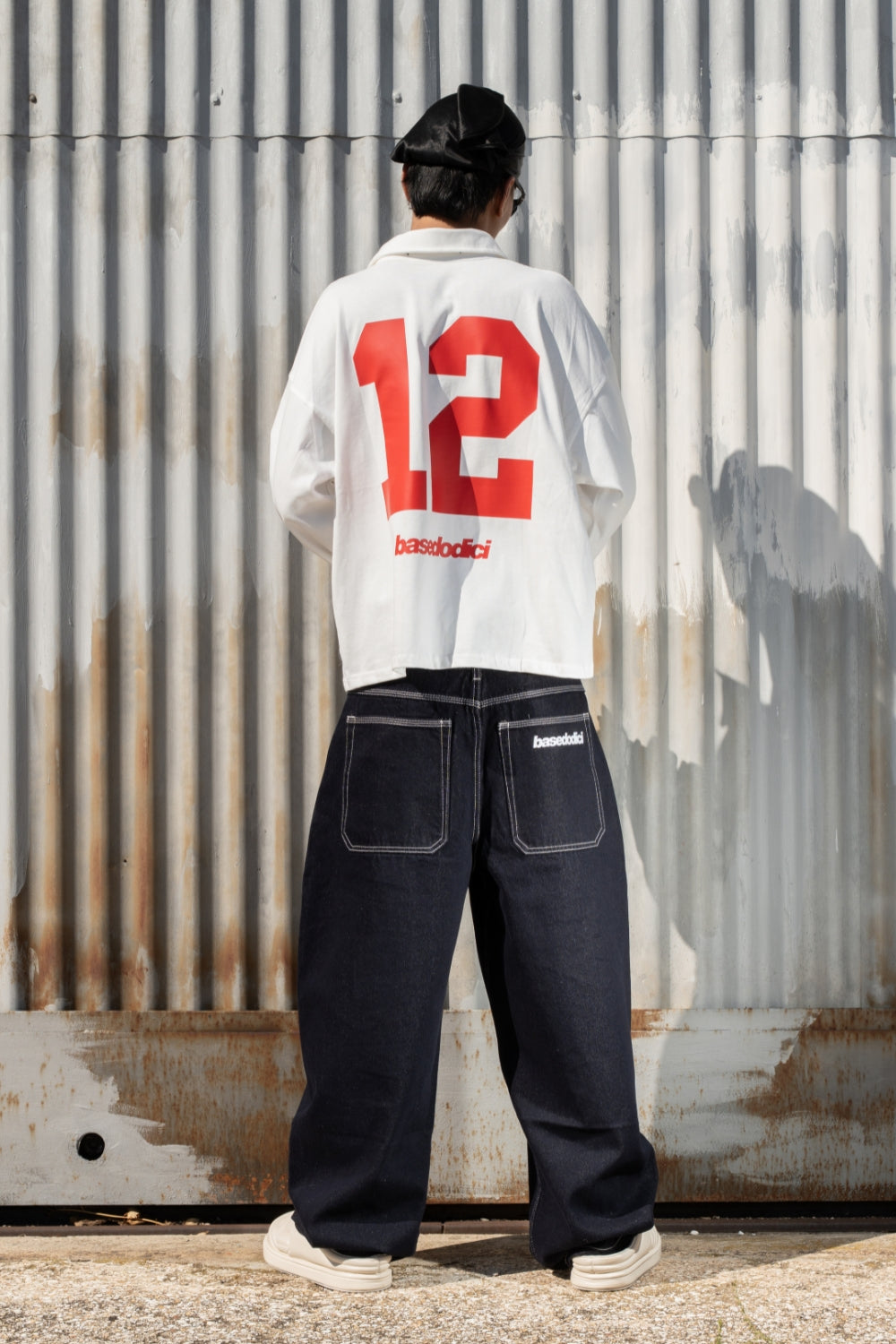 Polo Longsleeve "NEW MONEY" Don’t Fomo White