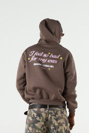 Hoodie "B12LAB" MyExes Brown/Pink