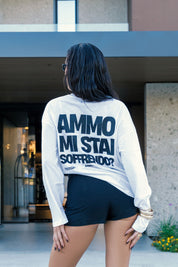 Longsleeve "AMMO" MiStaiSoffrendo White/Black
