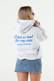 Hoodie "B12LAB" MyExes AshGrey/Blue