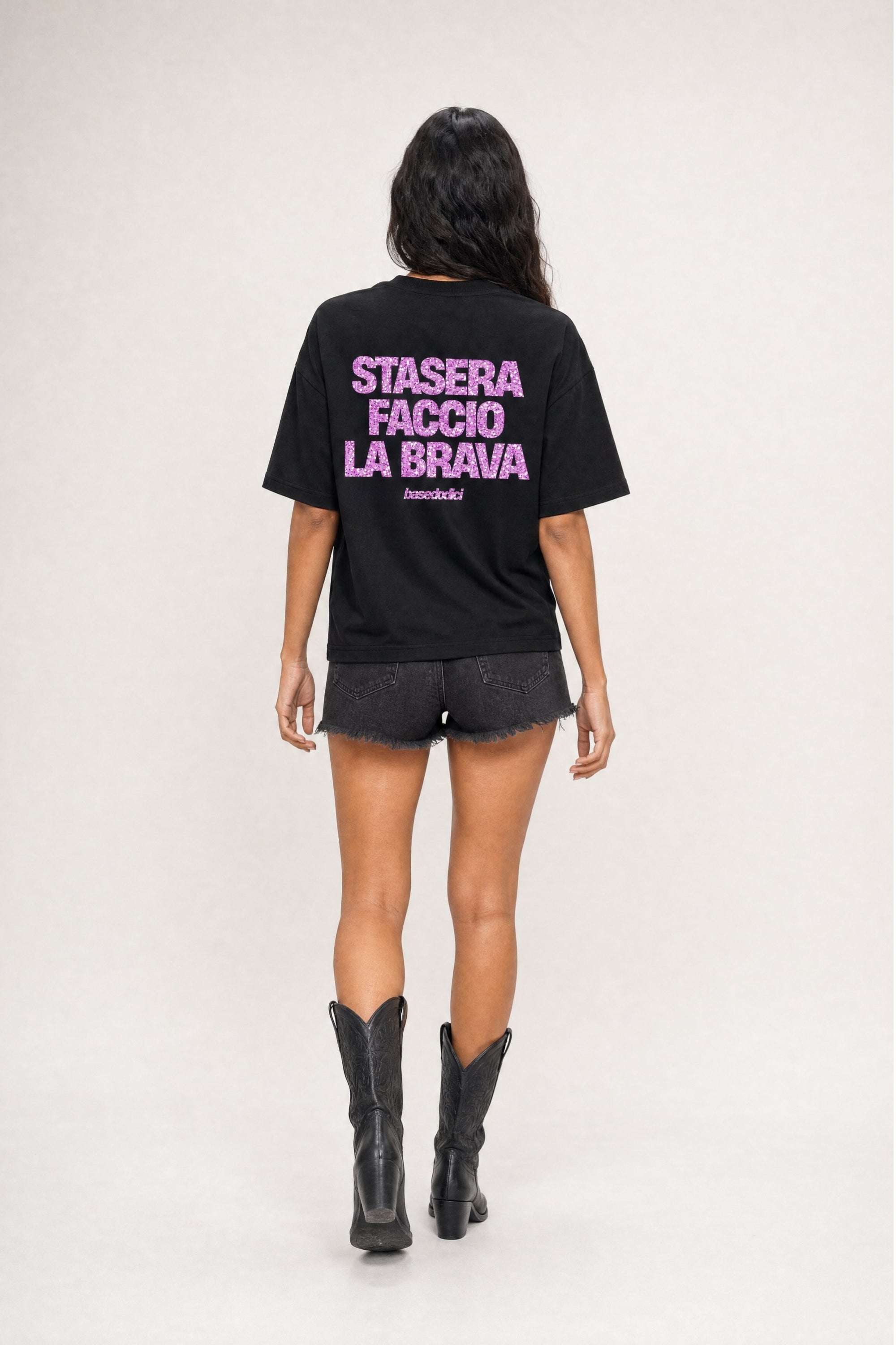 T-Shirt "VIRAL EDIT" FaccioLaBrava Black/GlitterPink
