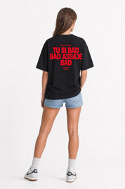 T-Shirt "COPY&PASTE" TU SI BAD BAD Black/Red