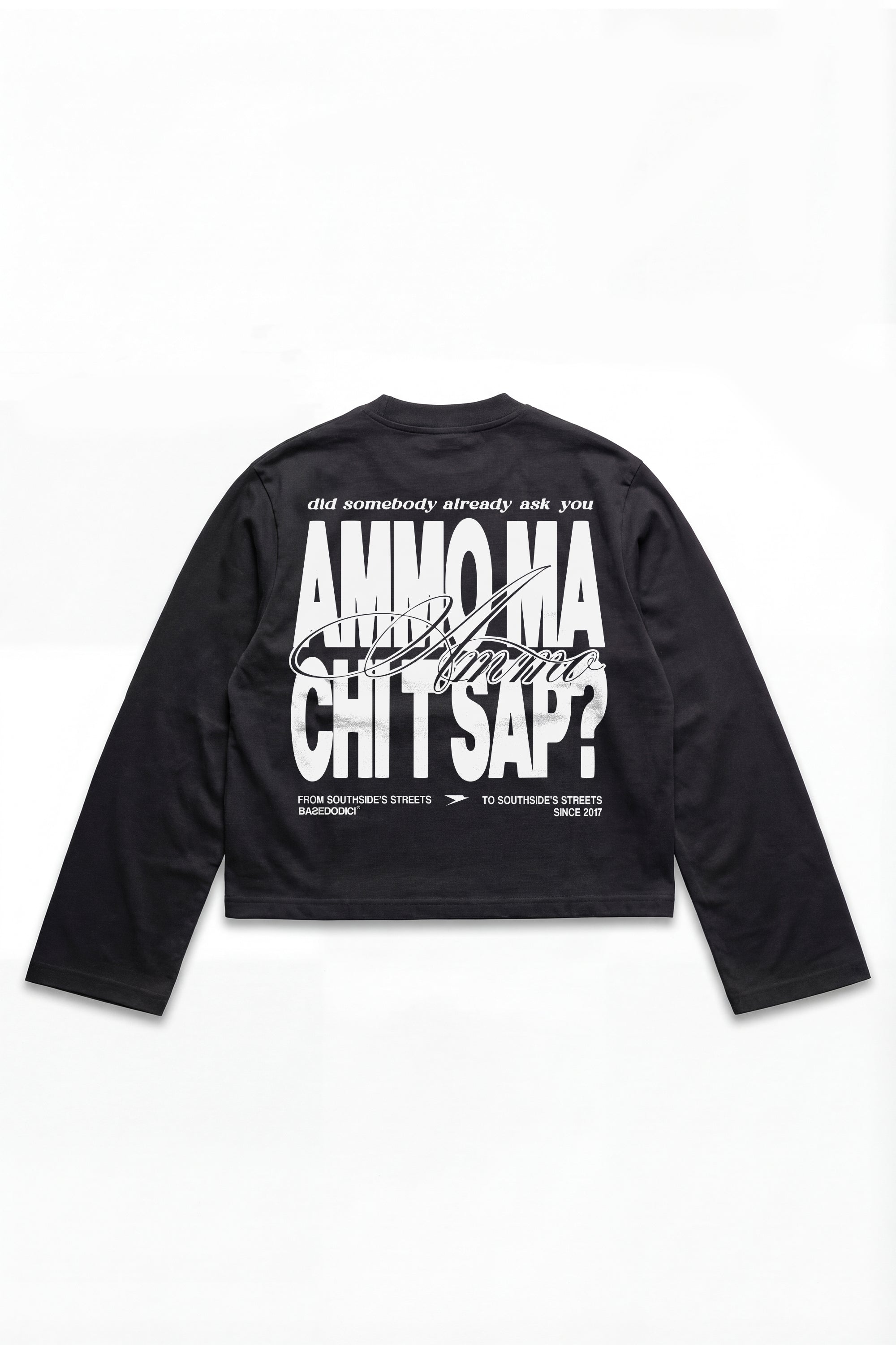 Longsleeve "AMMO" CHI'T'SAP Black/BasicScript