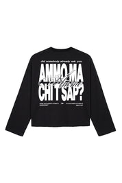 Longsleeve "AMMO" CHI'T'SAP Black/BasicScript