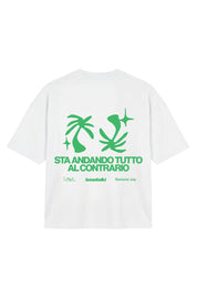 T-Shirt "SAMURAIJAYxBASEDODICI" TuttoSbagliato White/Green