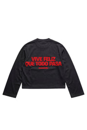 Longsleeve "VIRAL EDIT" ViveFeliz Black/Red