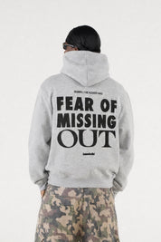 Hoodie "B12LAB" FOMO AshGrey/BlackFlock