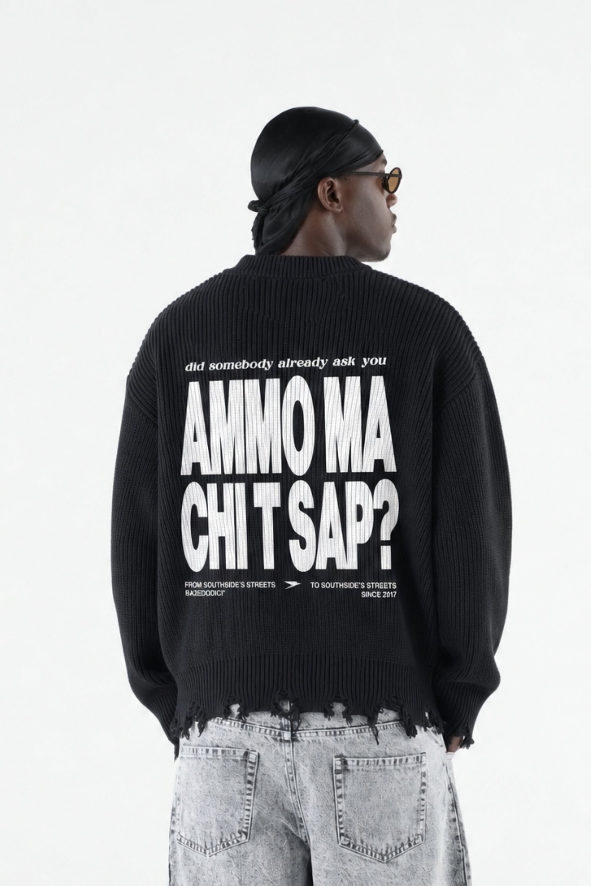 Knitwear "AMMO" CHI’T’SAP Black/White