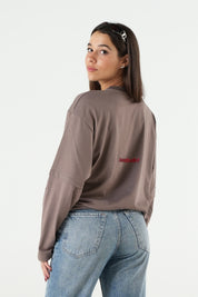 Longsleeve "B12LAB" TuttoèPossibile Grey/RedGlitter