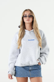 Hoodie "B12LAB" MyExes AshGrey/Blue