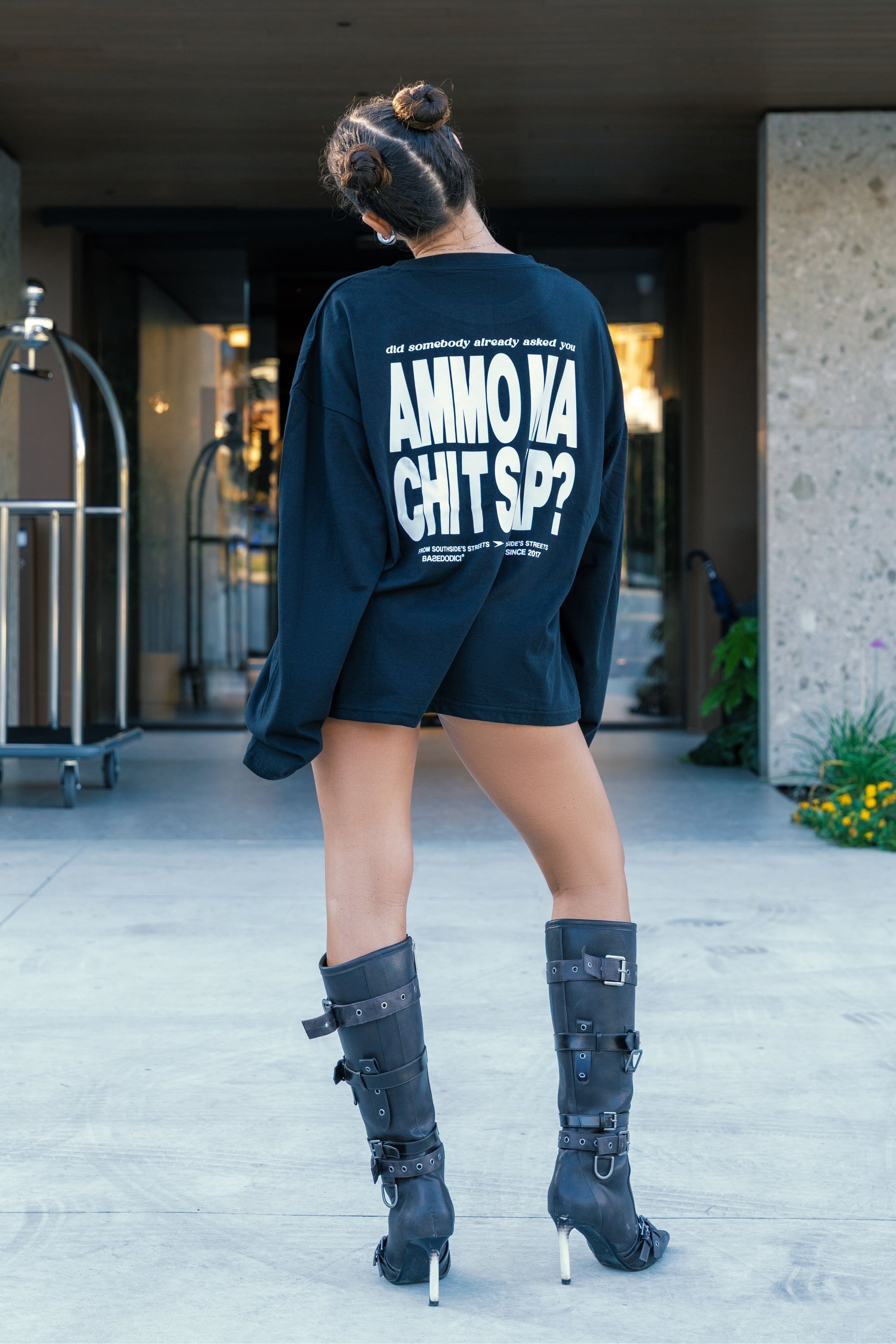 Longsleeve "AMMO" CHI'T'SAP Black/White