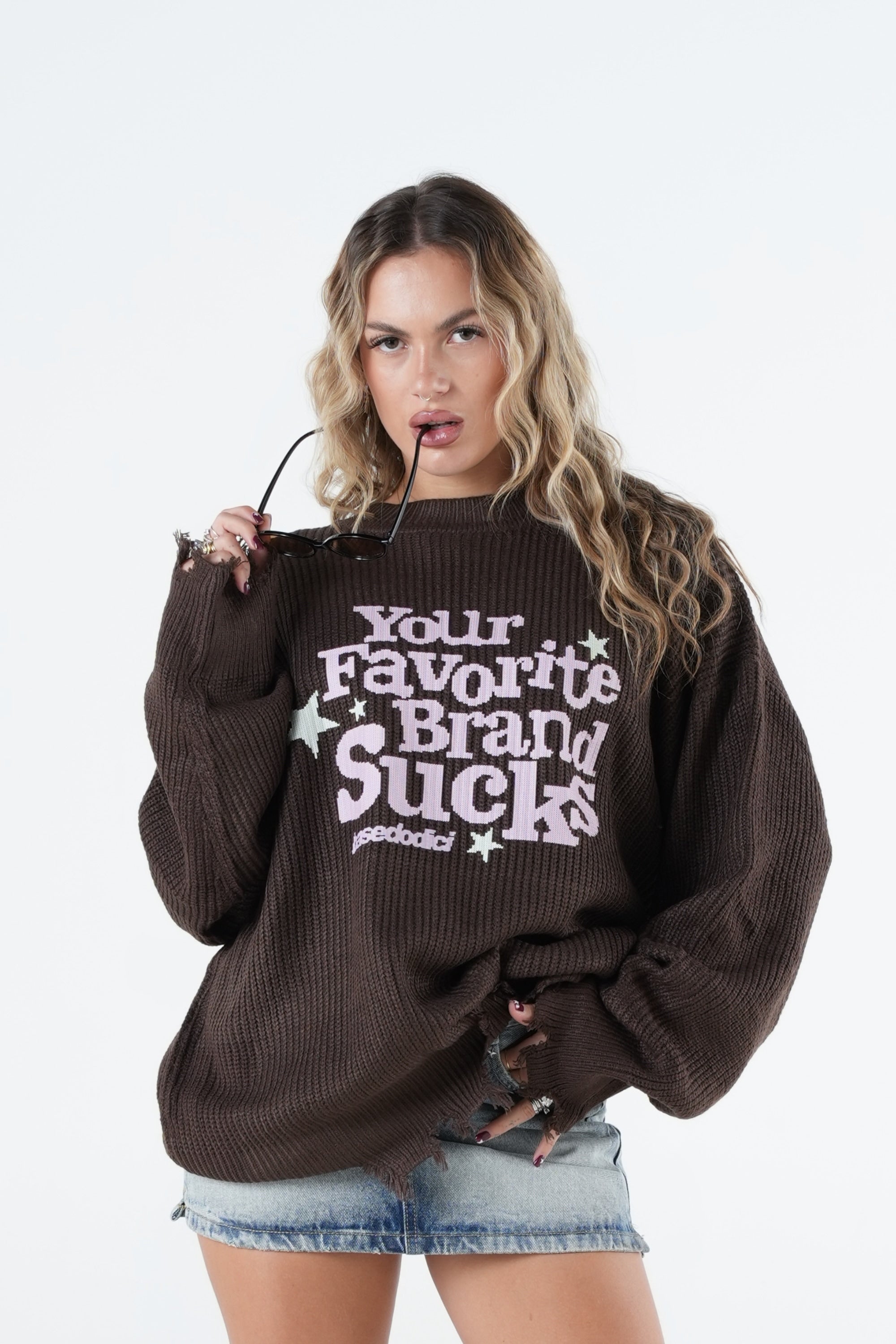 Knitwear "THE NOISE" Fav Brands Brown/Pink