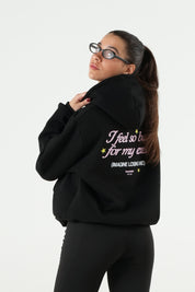 Hoodie "B12LAB" MyExes Black/Pink