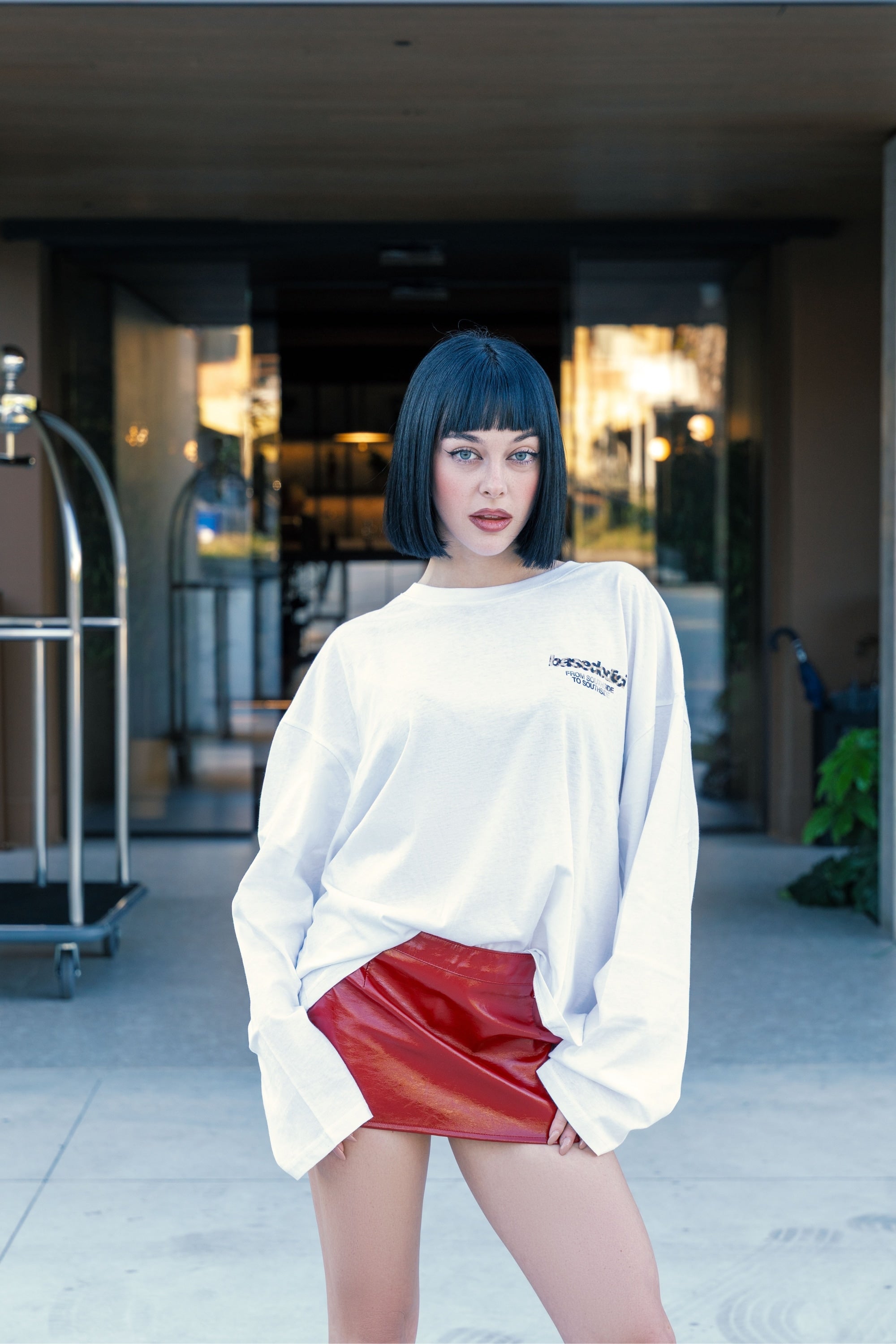 Longsleeve "AMMO" CHI'T'SAP White/AnimalierYellow