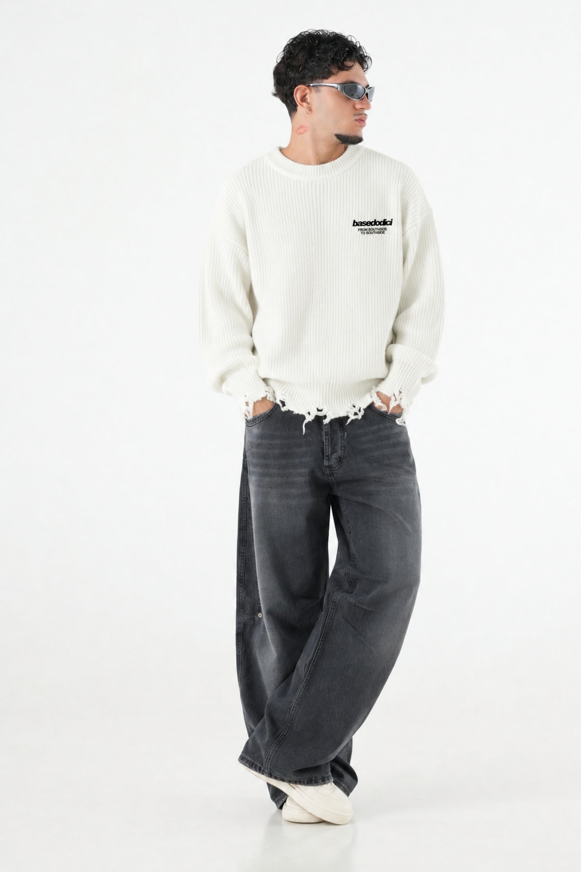 Knitwear "AMMO" CHI’T’SAP White/Black