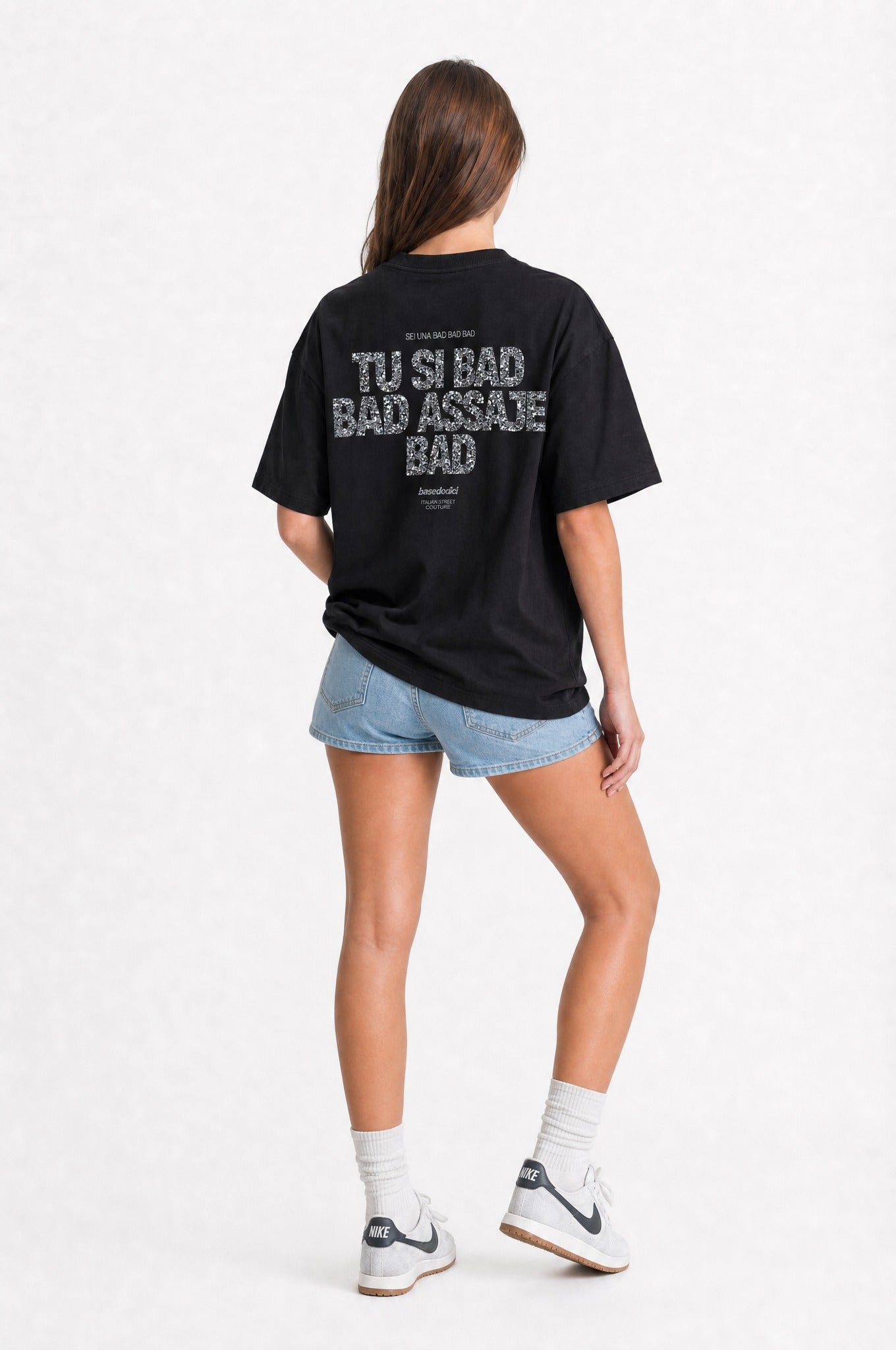 T-Shirt "COPY&PASTE" TU SI BAD BAD Black/Glitter