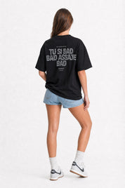 T-Shirt "COPY&PASTE" TU SI BAD BAD Black/Glitter