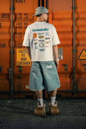 Jorts "LAST DELIVERY" Light Blue
