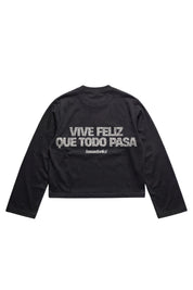 Longsleeve "VIRAL EDIT" ViveFeliz Black/Glitter