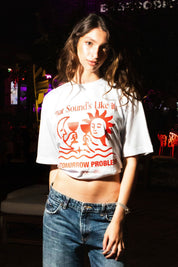 T-Shirt "TAVERNELLExBASEDODICI" Tomorrow White