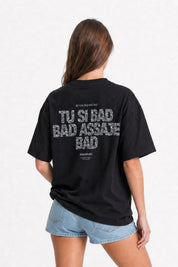 T-Shirt "COPY&PASTE" TU SI BAD BAD Black/Glitter