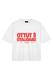 "SAMURAIJAYxBASEDODICI" TuttoSbagliato Tee White/Red