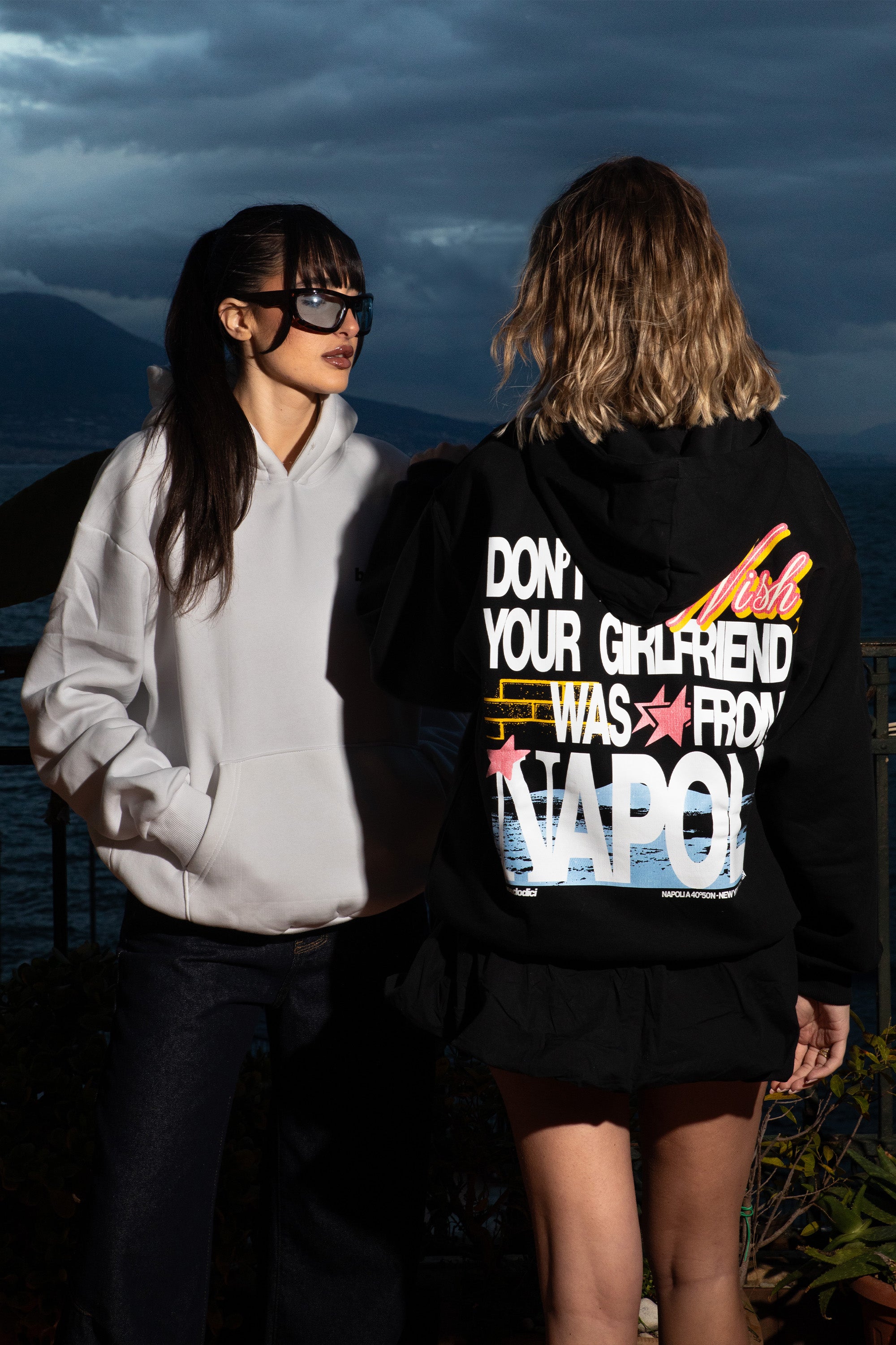 Hoodie “WISHYOUR” Girlfriend Black/Multi