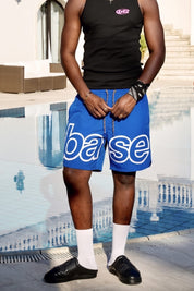 Swim Short "SUMMER CLUB" BASE Electricblue/White