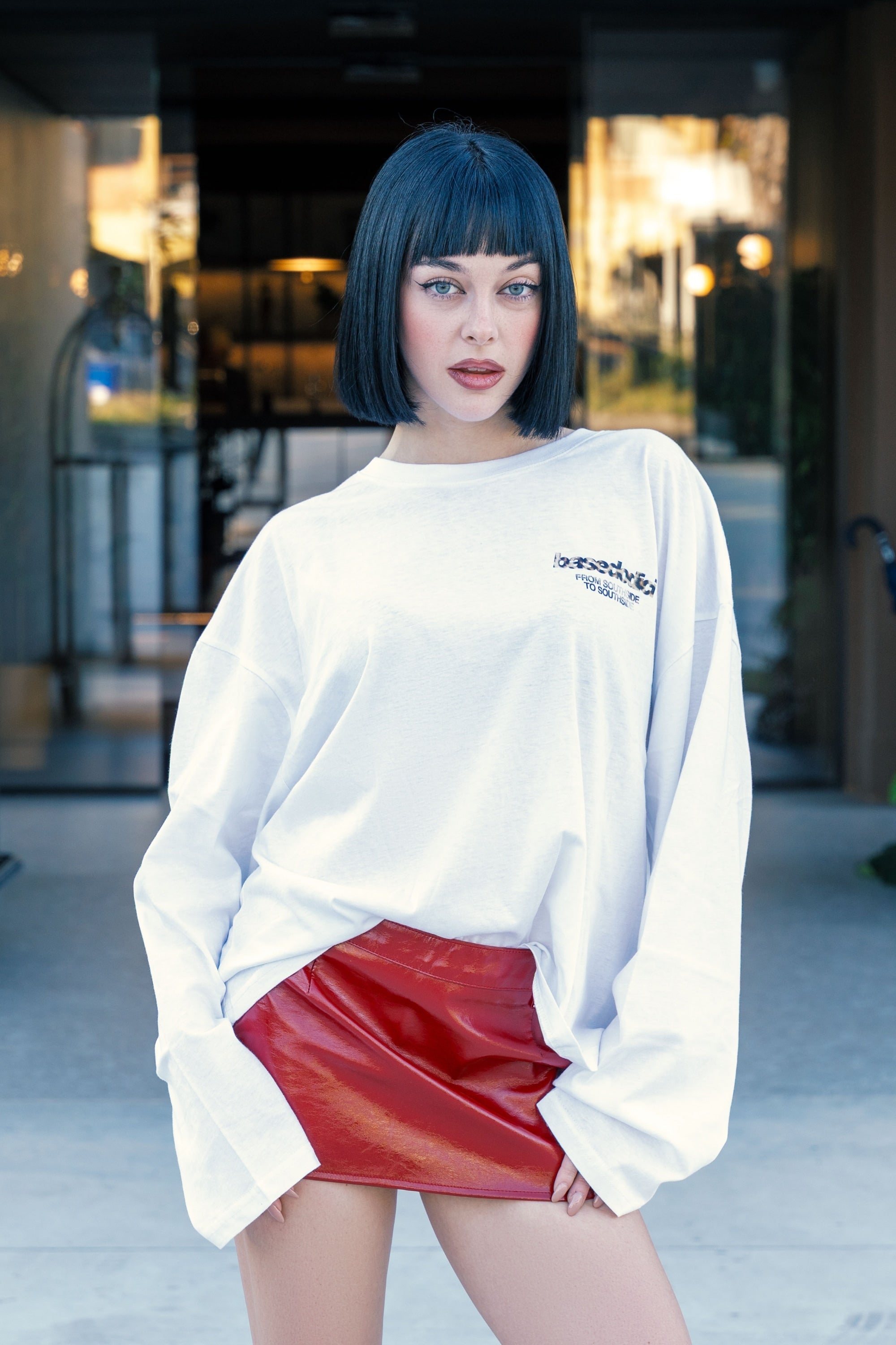 Longsleeve "AMMO" CHI'T'SAP White/AnimalierYellow