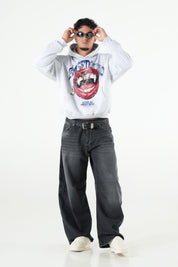 Hoodie "B12LAB" LoveBite AshGrey