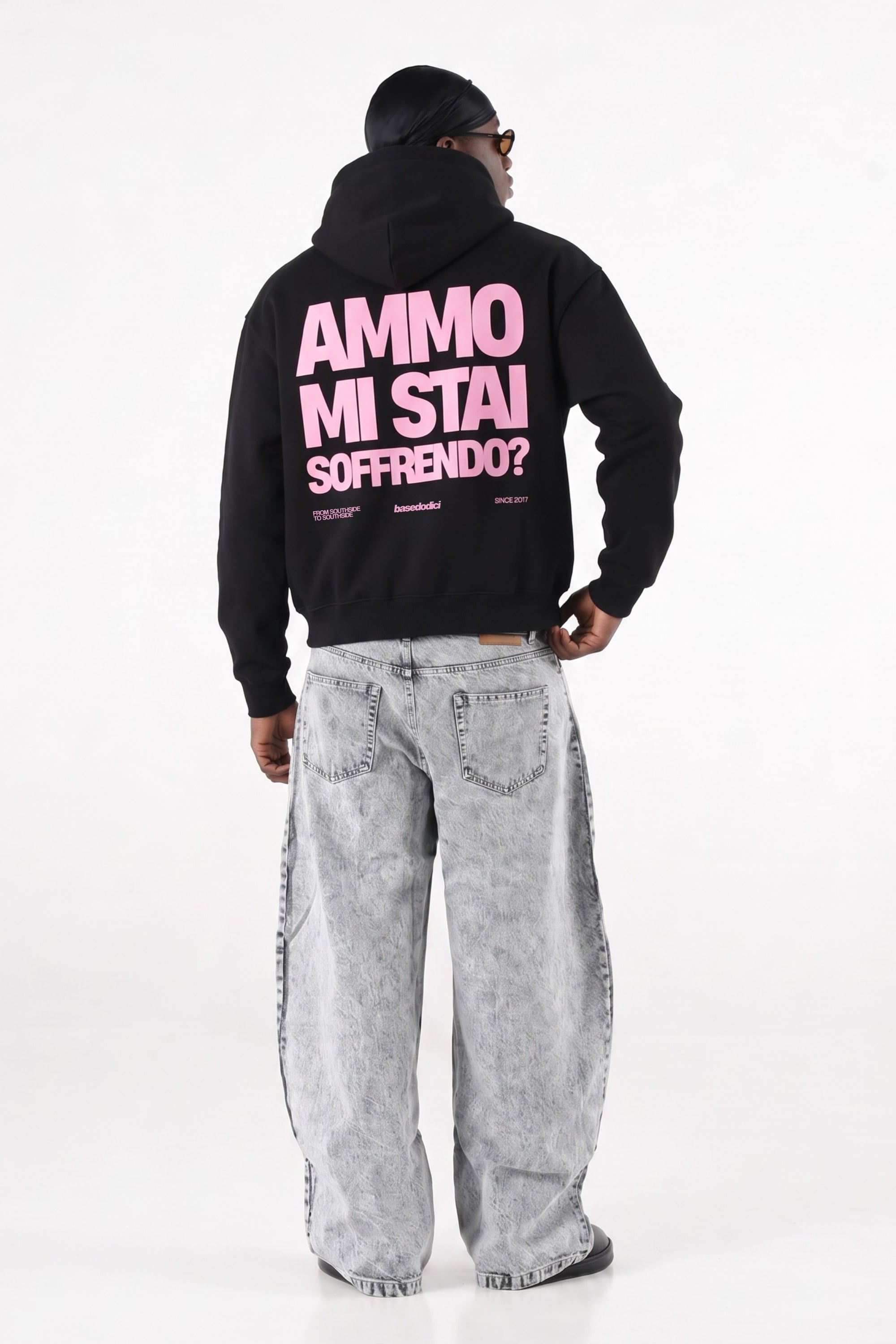 Hoodie "AMMO" MiStaiSoffrendo Black/Pink