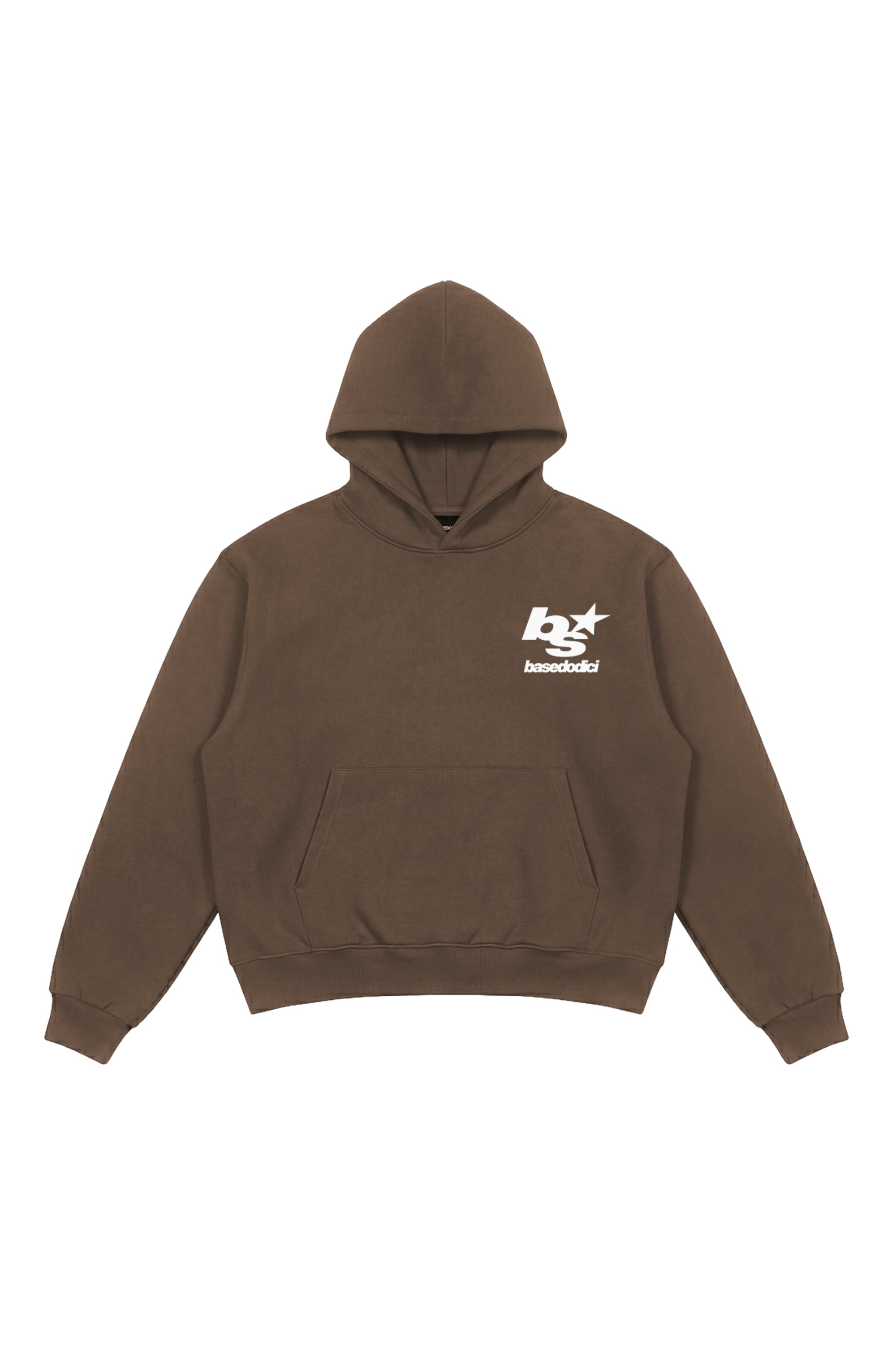 Hoodie "THE NOISE" BackLogoStars Brown/White