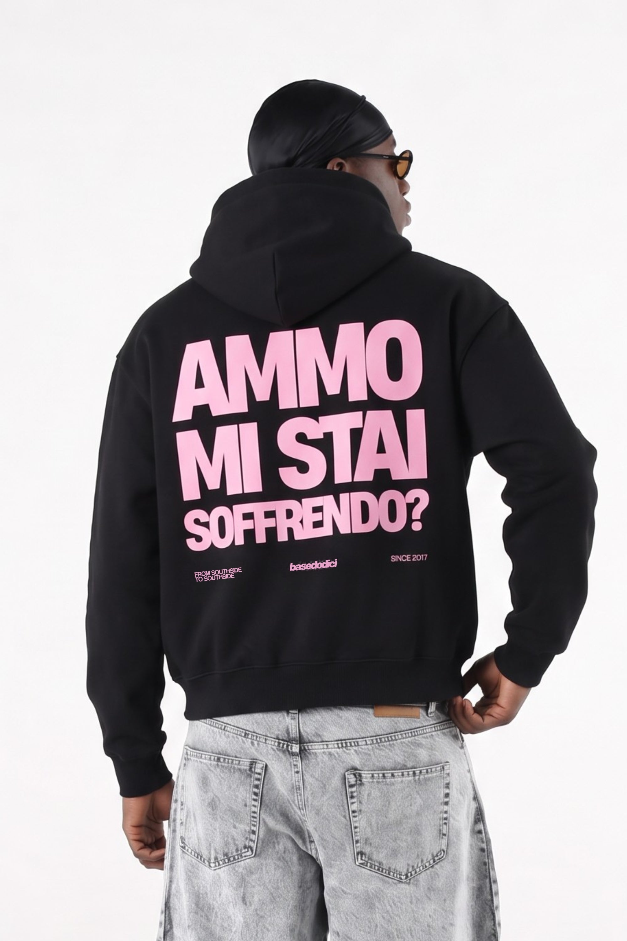 Hoodie "AMMO" MiStaiSoffrendo Black/Pink