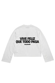 Longsleeve "VIRAL EDIT" ViveFeliz White/Black