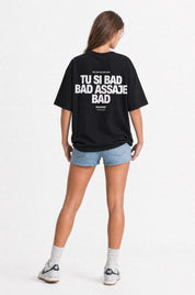 T-Shirt "COPY&PASTE" TU SI BAD BAD Black/White