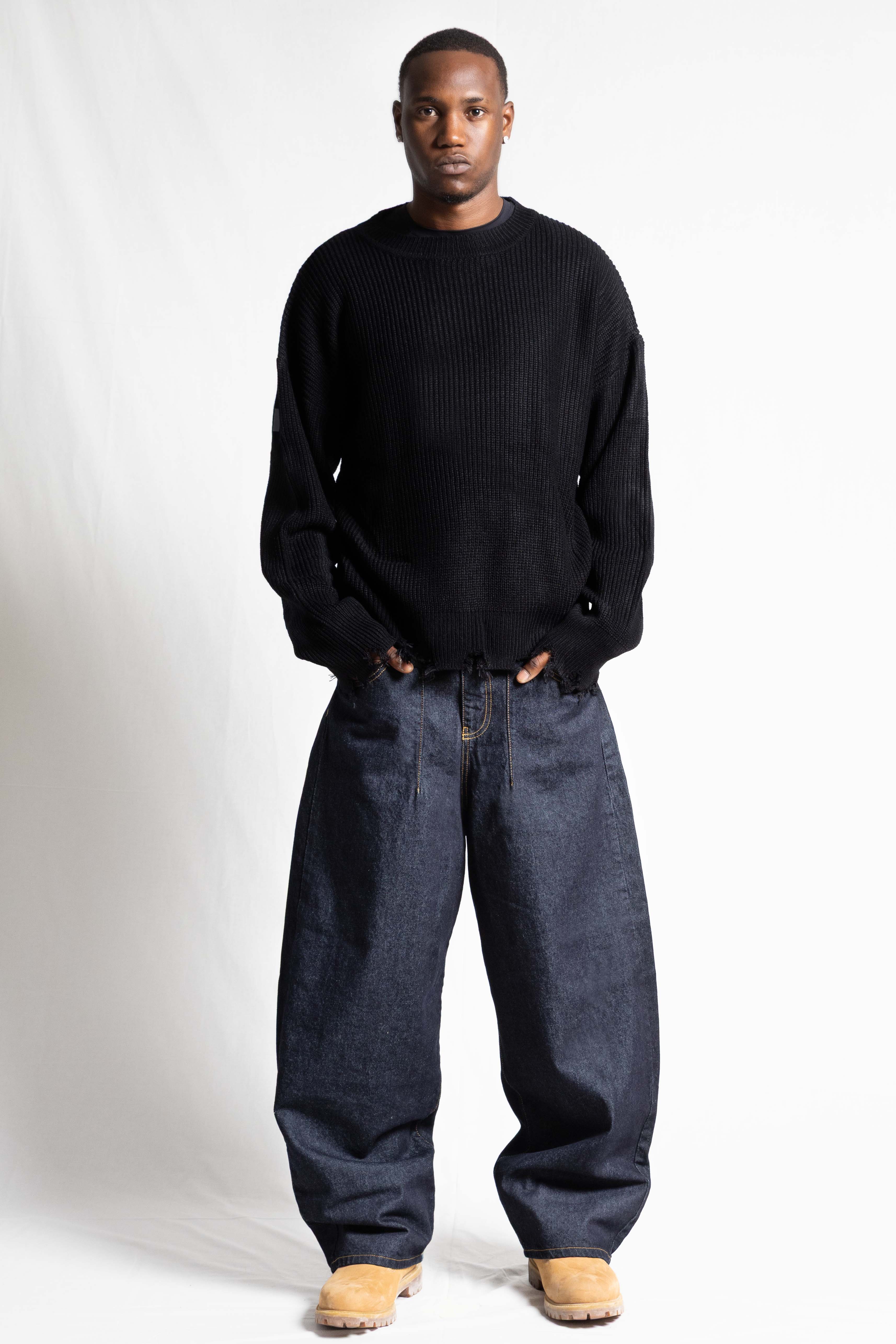 Look "RUDEBOY LDN" Knit Shoulder Logo