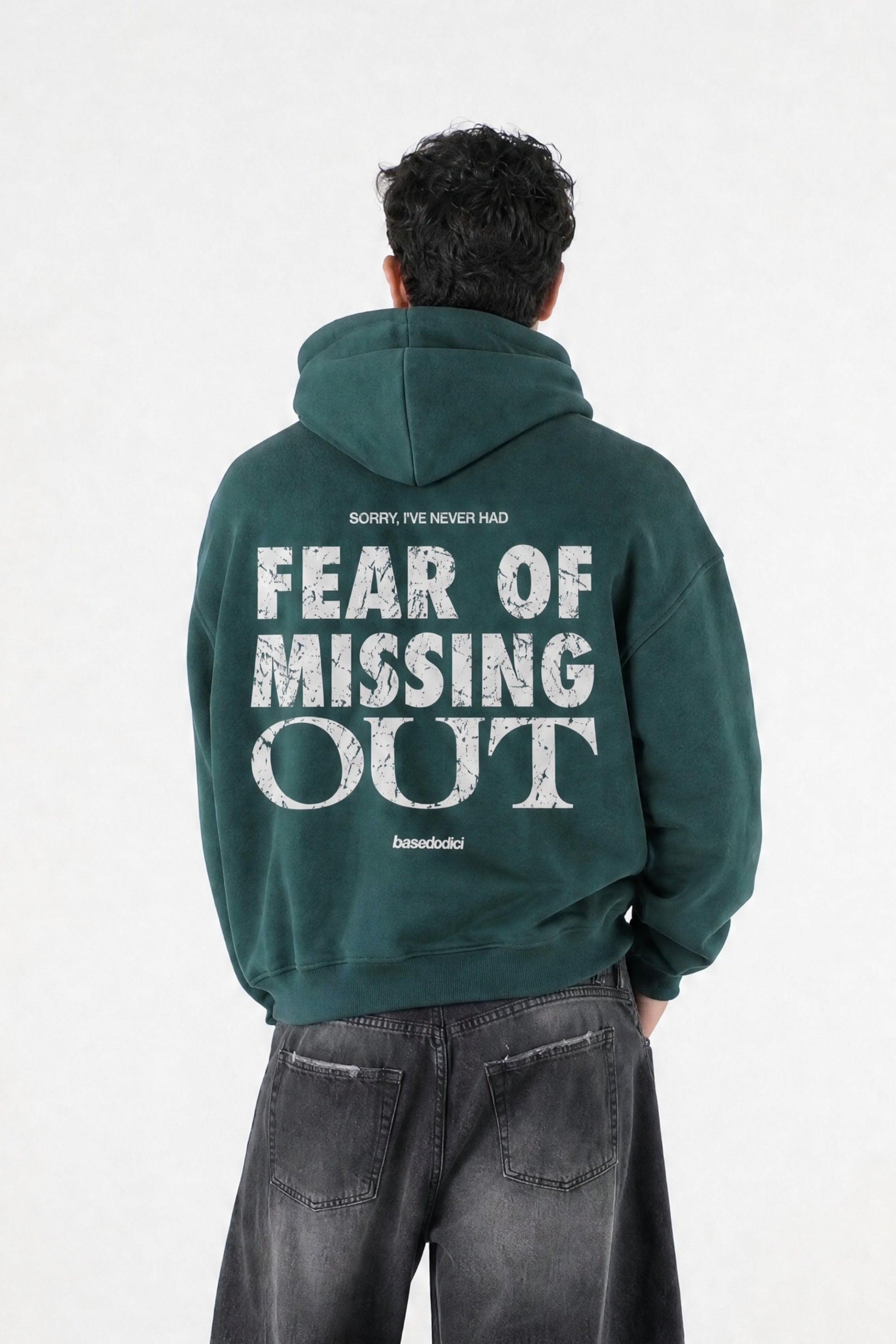 Hoodie "B12LAB" FOMO Green/White