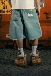 Jorts "LAST DELIVERY" Light Blue