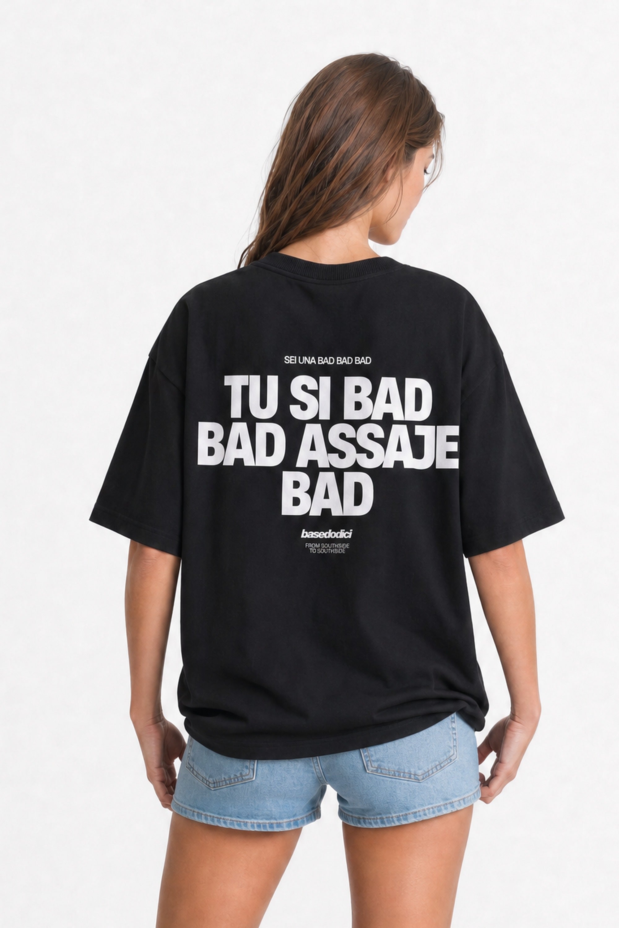 T-Shirt "COPY&PASTE" TU SI BAD BAD Black/White