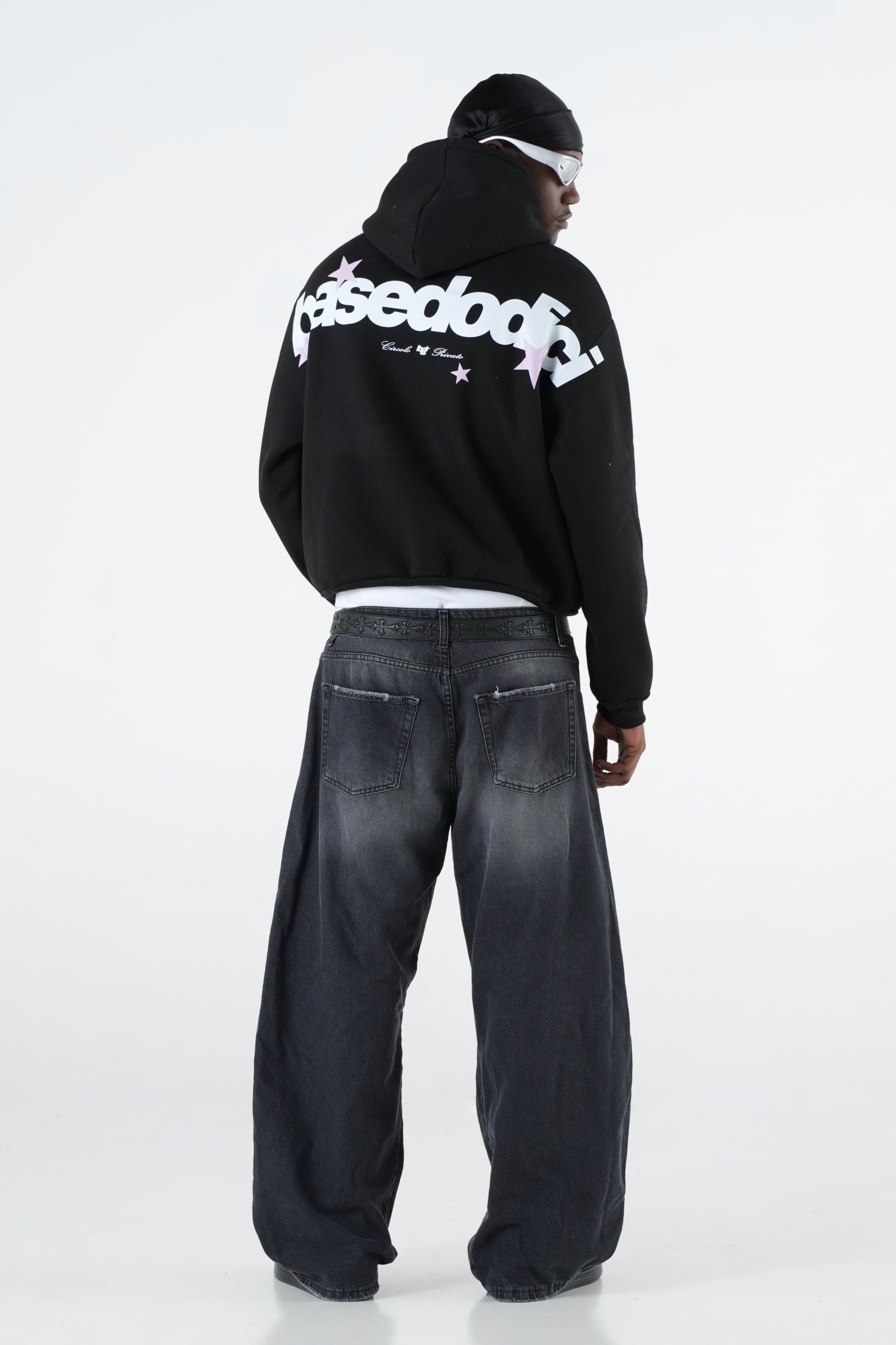 Hoodie "THE NOISE" BackLogoStars Black/White