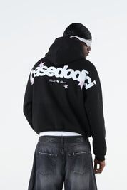 Hoodie "THE NOISE" BackLogoStars Black/White