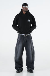 Hoodie "THE NOISE" BackLogoStars Black/White