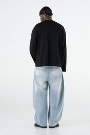 Longsleeve "VALENTINE" FrontLogos Strass/Black